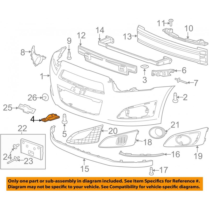 Chevrolet Aveo T300 Ön Tampon Braketi Gm 95019918